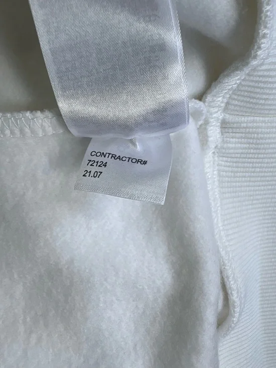 Calvin Klein Men’s White Zip-Up Jacket with Black Logo Panel, Large - Picture 9 of 9